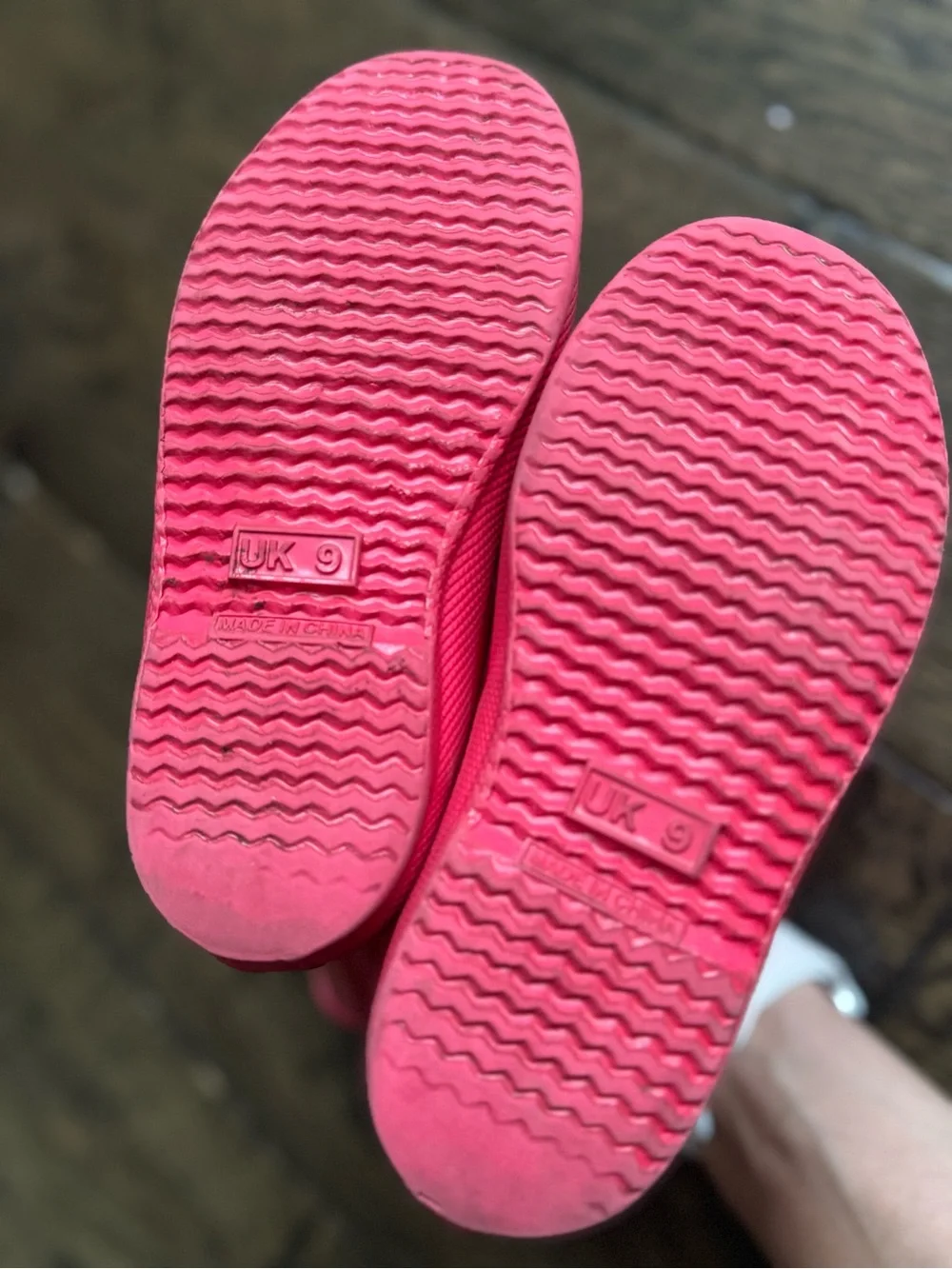Hunter Kids Waterproof Rain Boots in Bright Pink